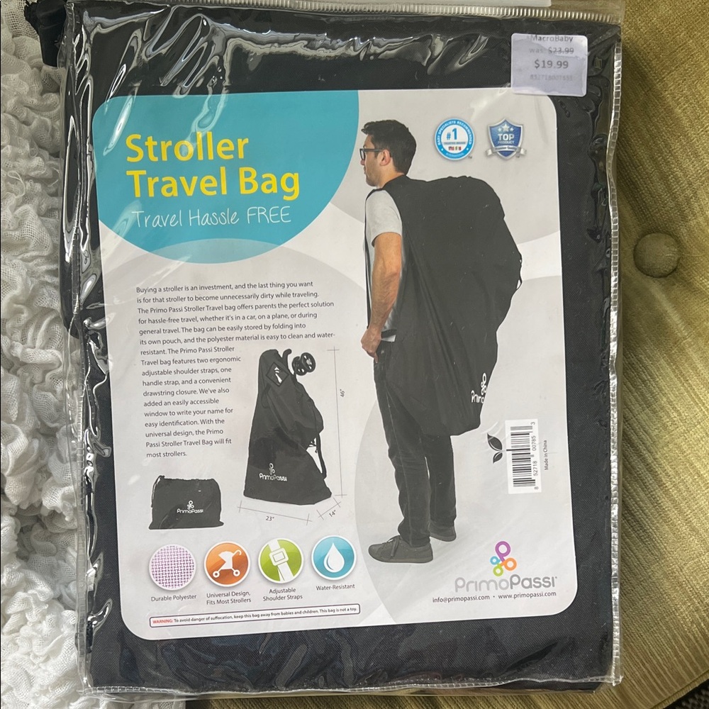 Black Stroller Travel Bag